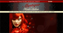 Desktop Screenshot of mystiquehairsalonandspa.com